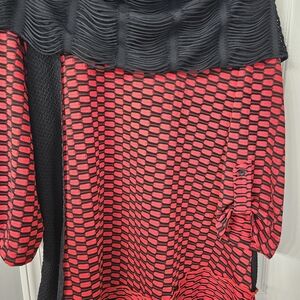 Calessa Red & Black Patternss